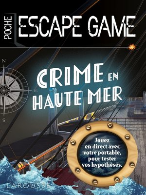 cover image of Escape de game de poche --Danger en haute mer